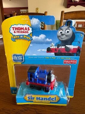 Rare from 2010
Thomas & Friends Sir Handel Blue and Red Die-Cast Train
